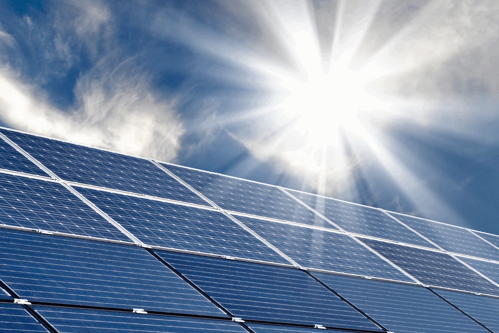 impianto fotovoltaico in estate