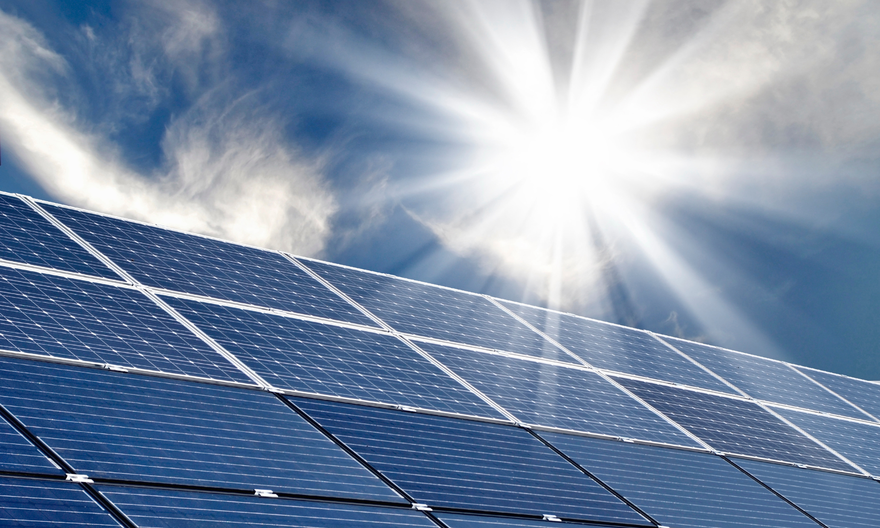 impianto fotovoltaico in estate